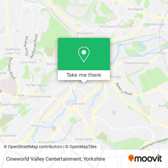 Cineworld Valley Centertainment map