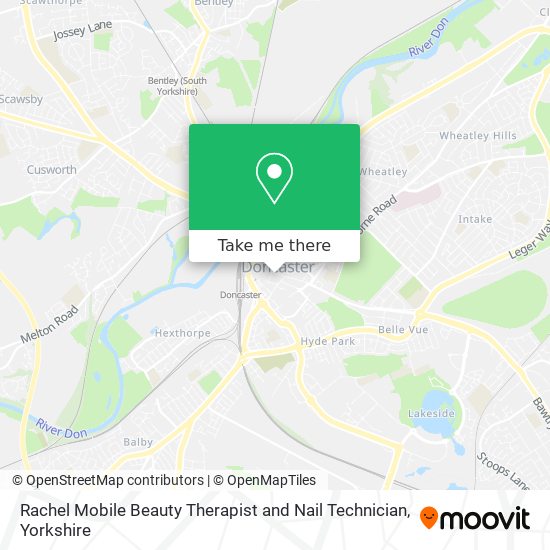 Rachel Mobile Beauty Therapist and Nail Technician map