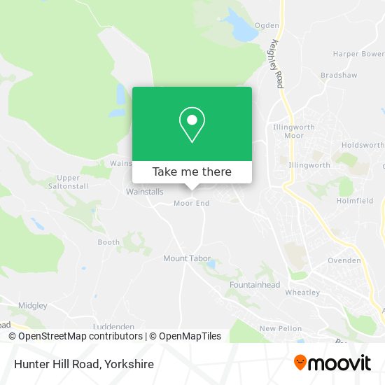 Hunter Hill Road map