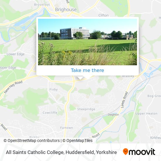 All Saints Catholic College, Huddersfield map