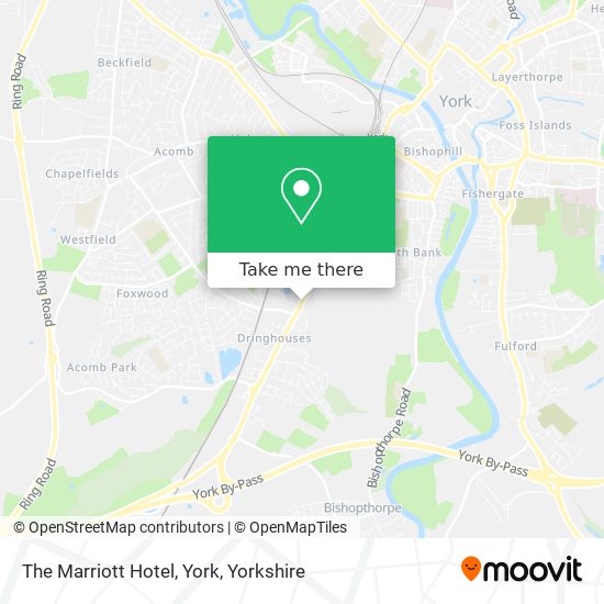 The Marriott Hotel, York map