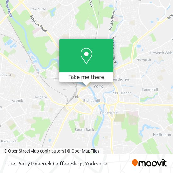 The Perky Peacock Coffee Shop map