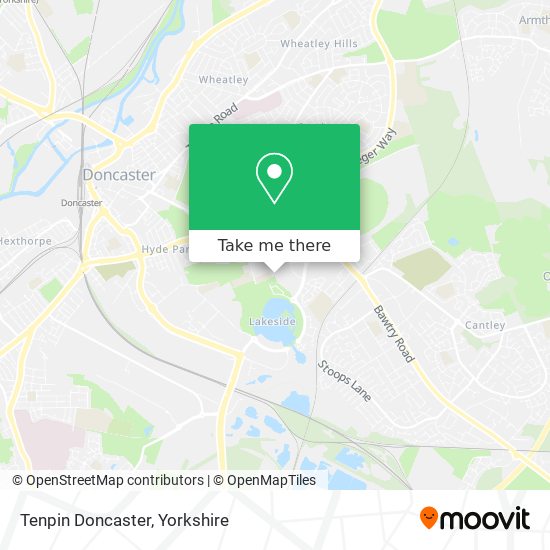 Tenpin Doncaster map