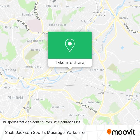 Shak Jackson Sports Massage map