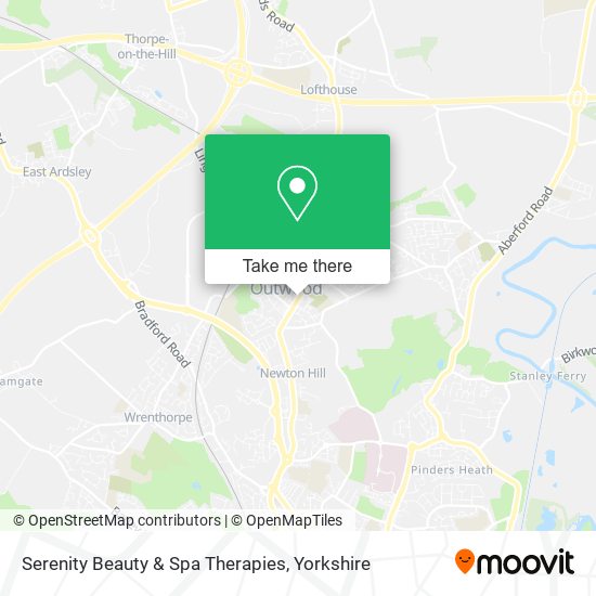 Serenity Beauty & Spa Therapies map