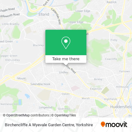 Birchencliffe A Wyevale Garden Centre map