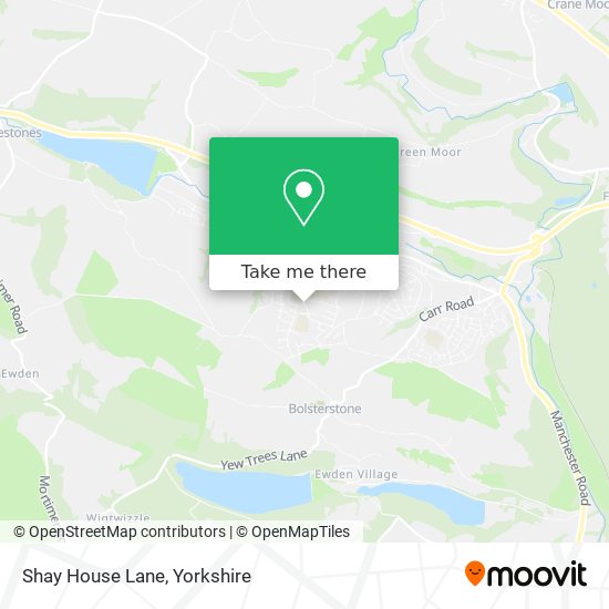 Shay House Lane map