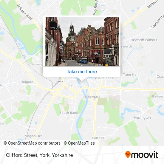 Clifford Street, York map