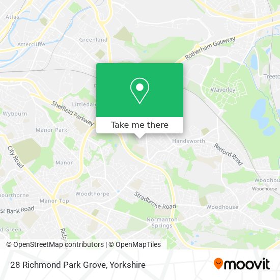 28 Richmond Park Grove map