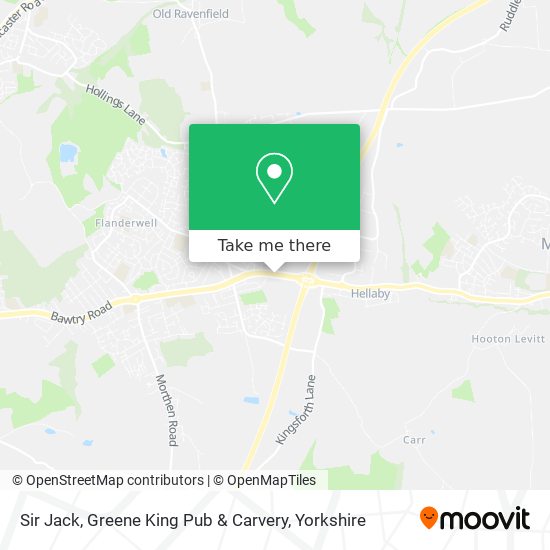 Sir Jack, Greene King Pub & Carvery map