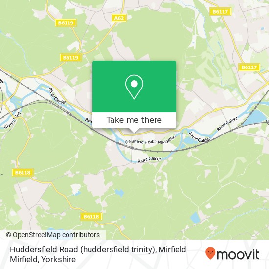 Huddersfield Road (huddersfield trinity), Mirfield Mirfield map