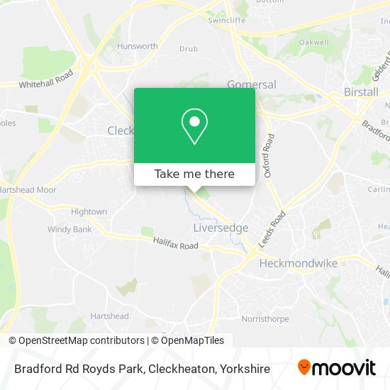 Bradford Rd Royds Park, Cleckheaton map