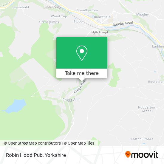 Robin Hood Pub map