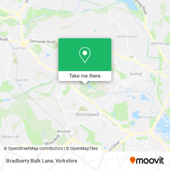Bradberry Balk Lane map