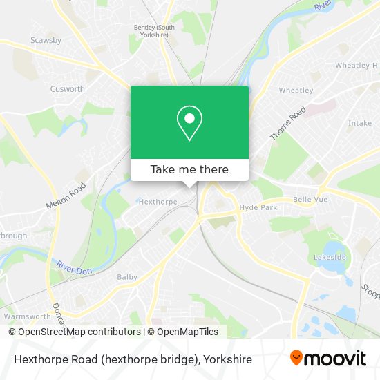 Hexthorpe Road (hexthorpe bridge) map