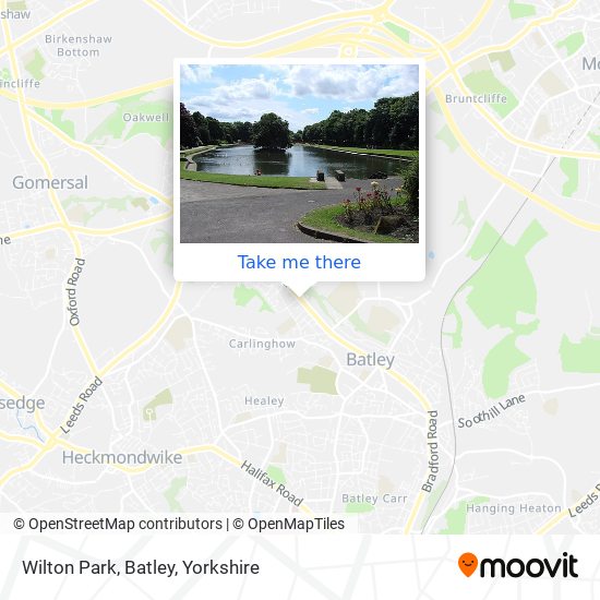 Wilton Park, Batley map