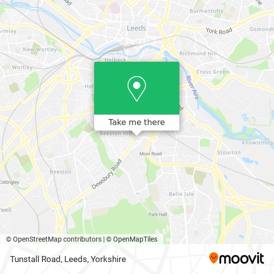 Tunstall Road, Leeds map