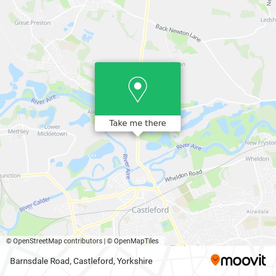 Barnsdale Road, Castleford map