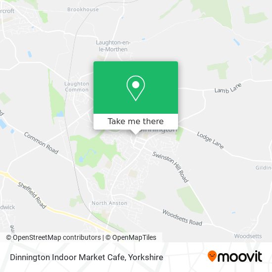 Dinnington Indoor Market Cafe map