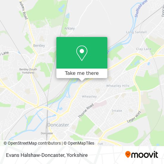 Evans Halshaw-Doncaster map