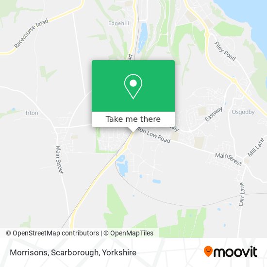 Morrisons, Scarborough map