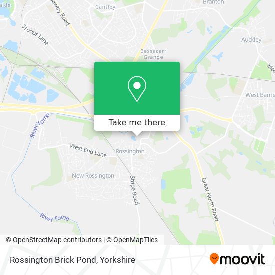 Rossington Brick Pond map