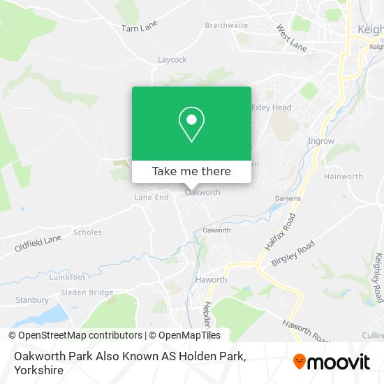 Oakworth Park Also Known AS Holden Park map