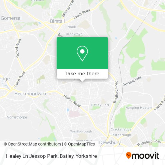 Healey Ln Jessop Park, Batley map