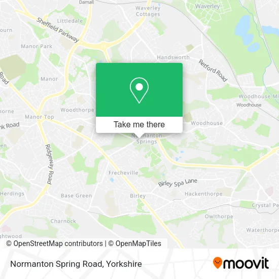Normanton Spring Road map
