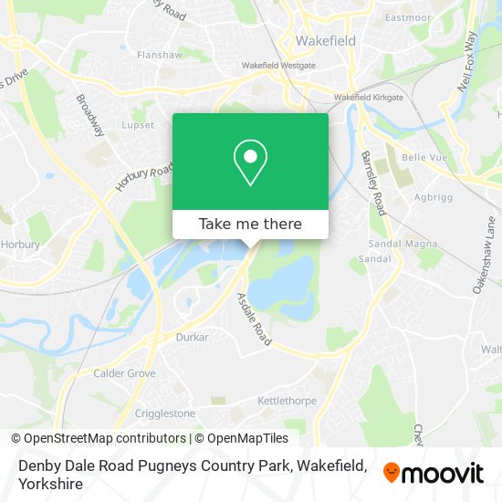 How to get to Denby Dale Road Pugneys Country Park, Wakefield in ...