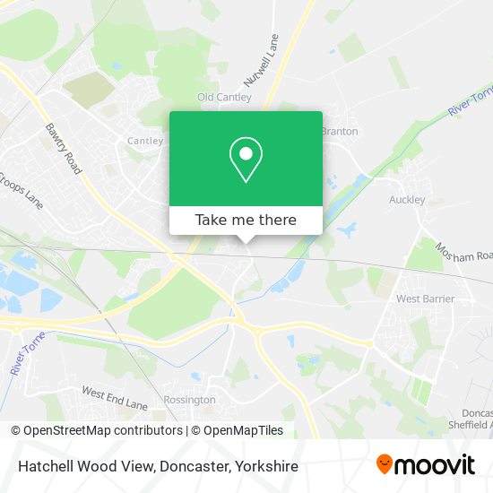 Hatchell Wood View, Doncaster map