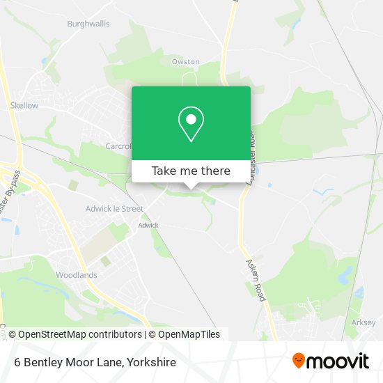 6 Bentley Moor Lane map