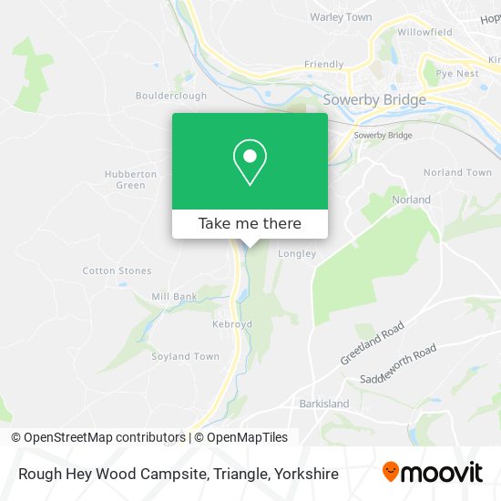 Rough Hey Wood Campsite, Triangle map