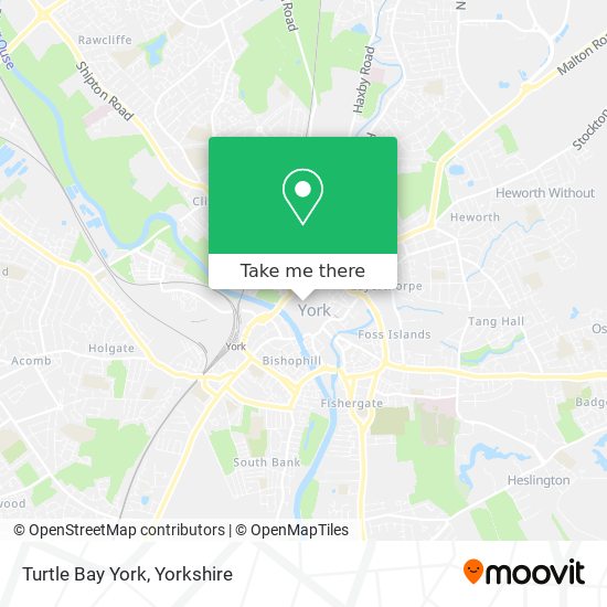 Turtle Bay York map