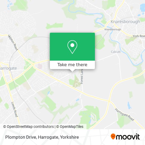 Plompton Drive, Harrogate map