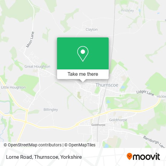 Lorne Road, Thurnscoe map