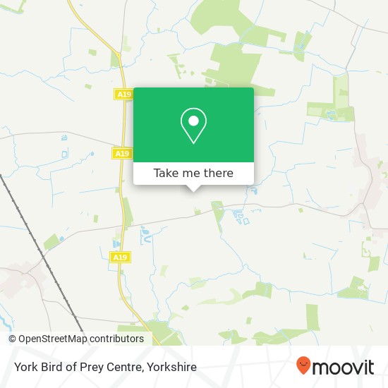 York Bird of Prey Centre map