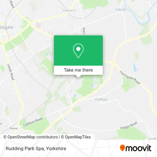 Rudding Park Spa map