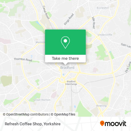 Refresh Coffee Shop map