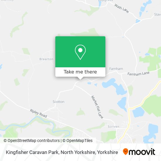 Kingfisher Caravan Park, North Yorkshire map
