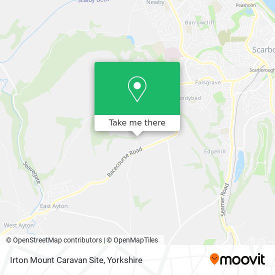 Irton Mount Caravan Site map