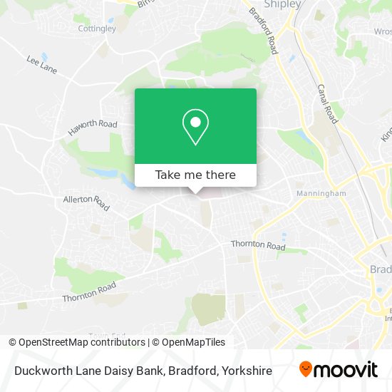 Duckworth Lane Daisy Bank, Bradford map