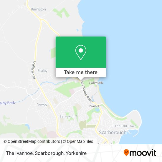 The Ivanhoe, Scarborough map