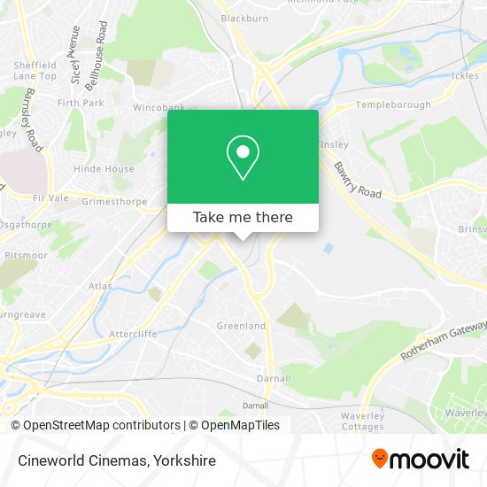 Cineworld Cinemas map