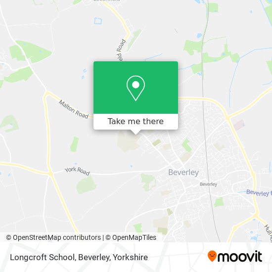 Longcroft School, Beverley map