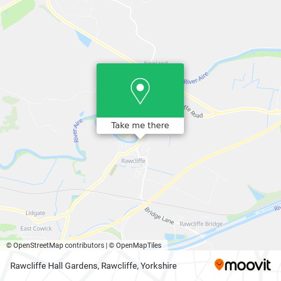 Rawcliffe Hall Gardens, Rawcliffe map