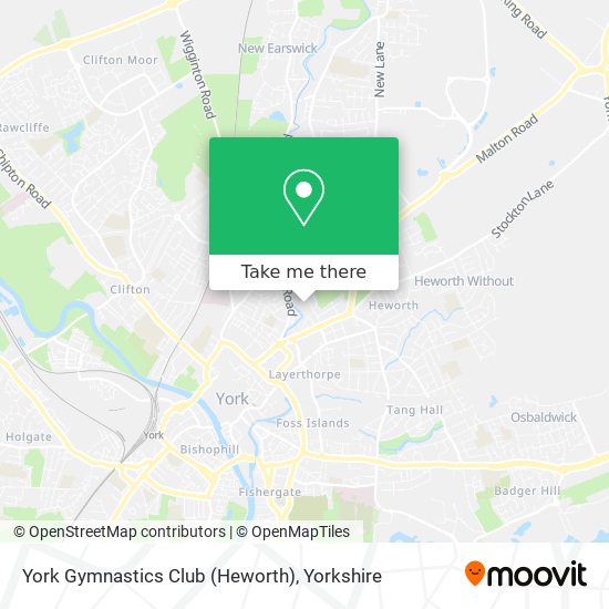 York Gymnastics Club (Heworth) map