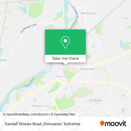 Sandall Stones Road, Doncaster map