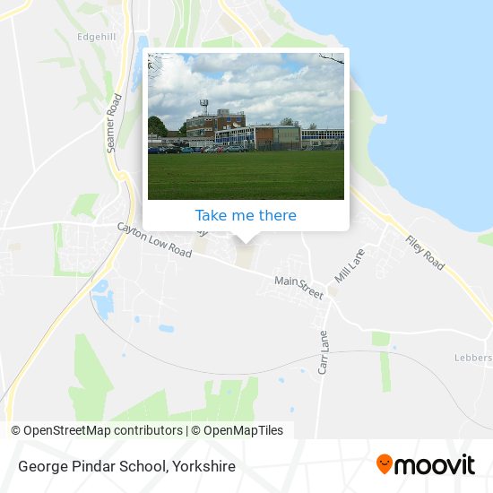 George Pindar School map