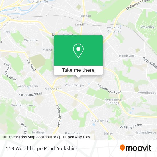 118 Woodthorpe Road map